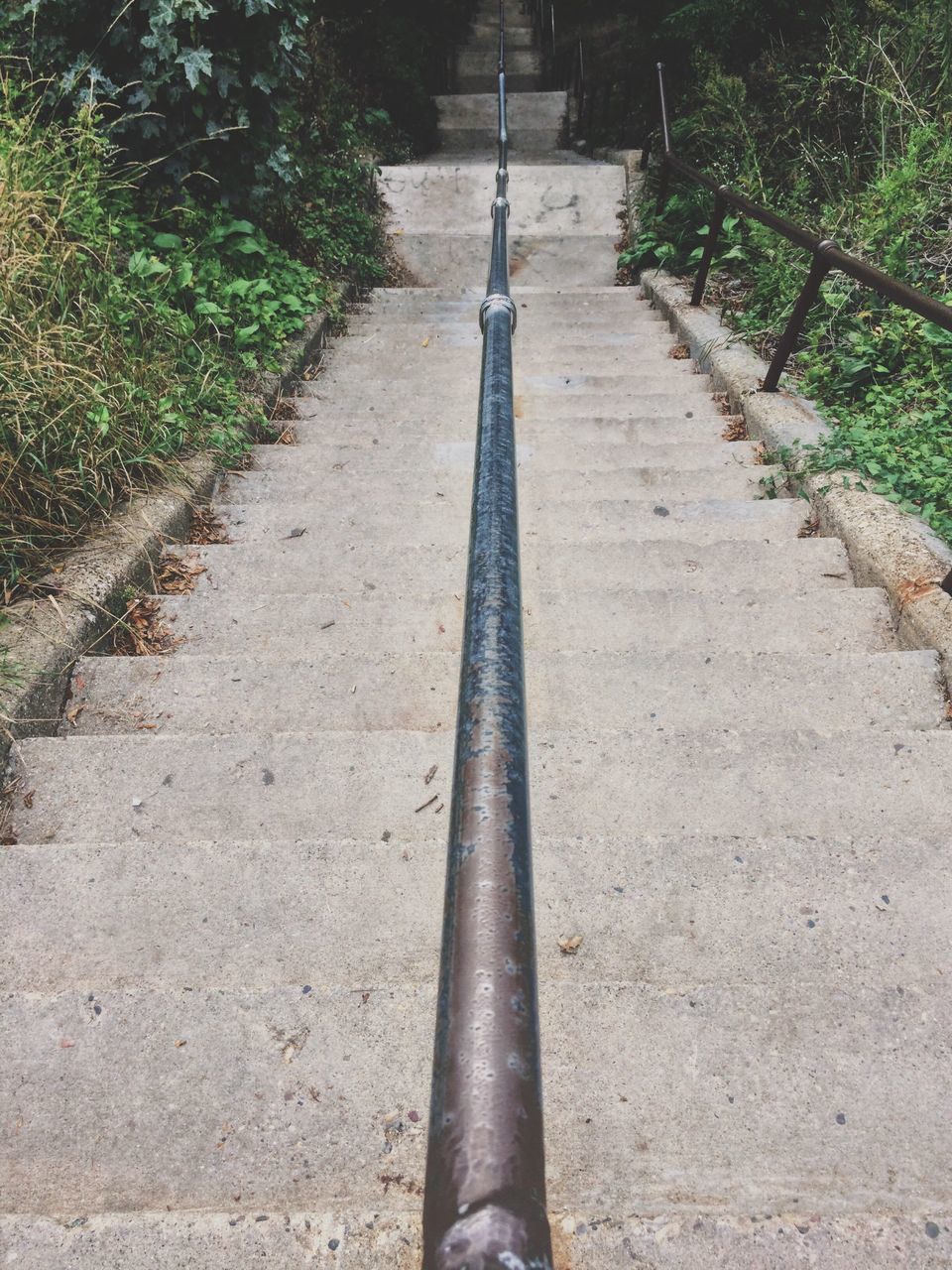 HIGH ANGLE VIEW OF WALKWAY