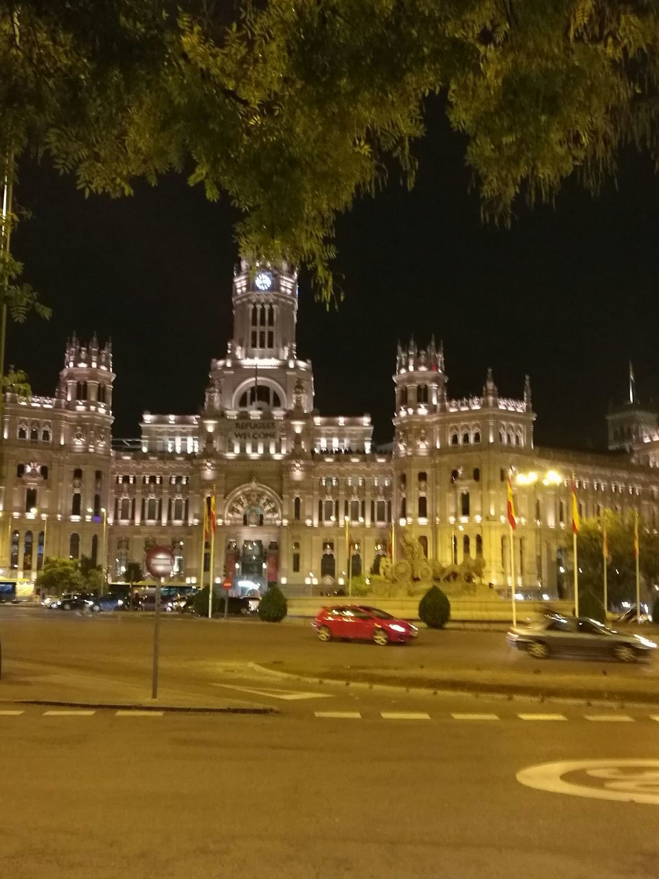 VIEW OF CITY AT NIGHT