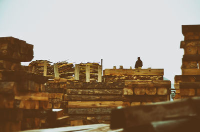 Built structure against clear sky