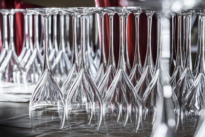 Close-up of wine glass on table