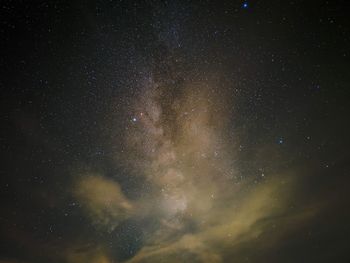 Low angle view of sky at night