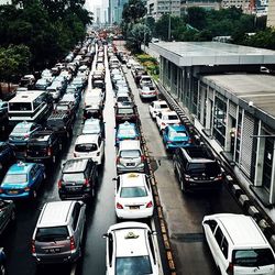 Traffic on road