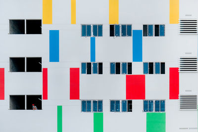 Full frame shot of multi colored wall