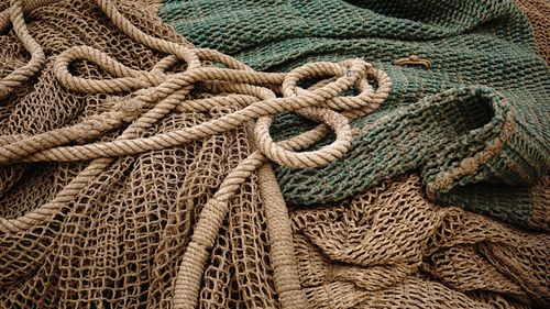 Full frame shot of ropes