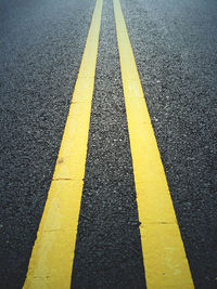 Surface level of yellow road