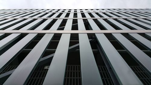 Low angle view of skyscraper against sky