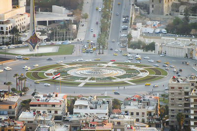 Aerial view of city