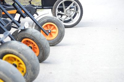 Close-up of tires