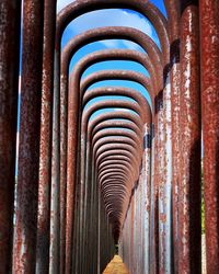 Close-up of metallic structure