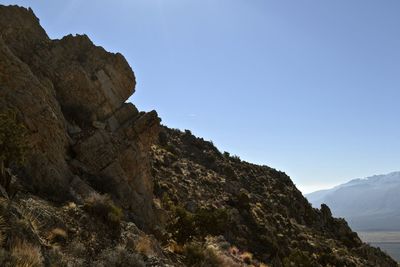 Rock formations on landscape