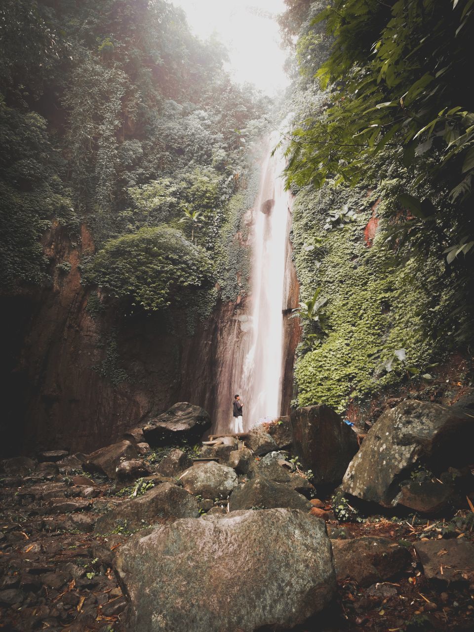 SCENIC VIEW OF WATERFALL