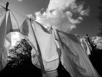 Clothes drying in the wind 