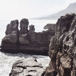 Rock formations at seaside