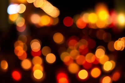 Defocused image of lights at night