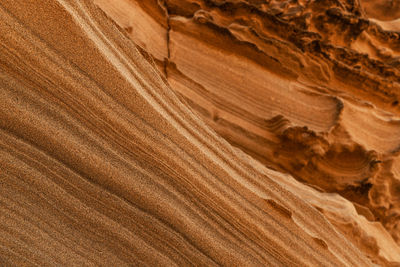 Low angle view of rock formations