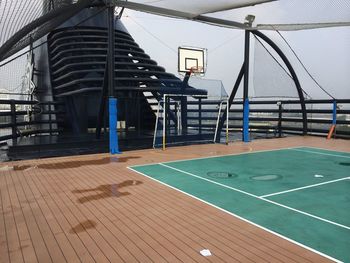 View of basketball court