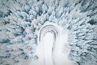 High angle view of water