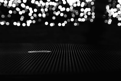 View of illuminated lights at night
