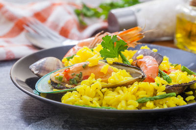 Close-up of food in plate