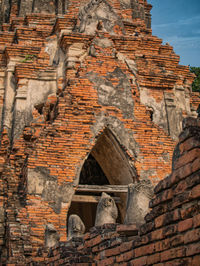 Low angle view of old building