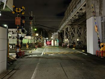 City street at night