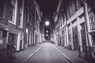 City street at night