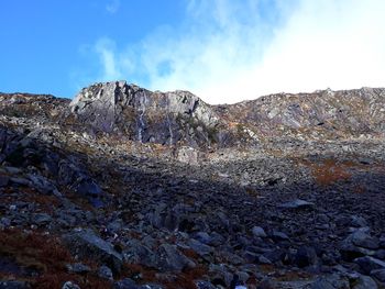 Scenic view of mountain against sky