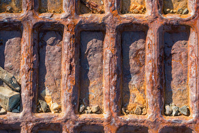 Full frame shot of rusty metal