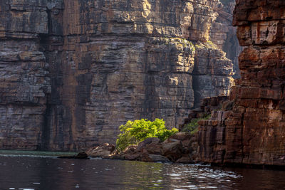 Rock formations at seaside