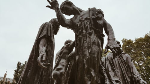 Low angle view of statue