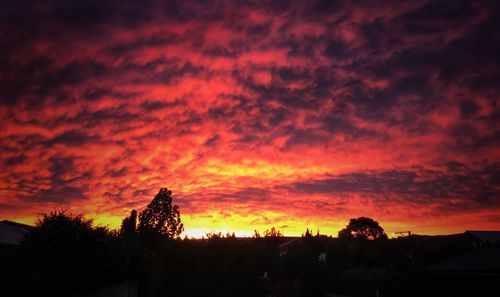 Scenic view of landscape against cloudy sky