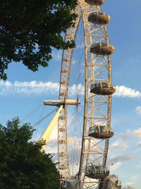 Low angle view of ferris wheel