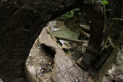 Close-up of old ruin