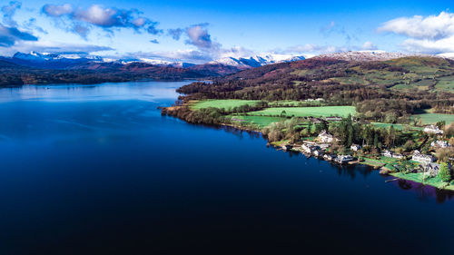 Stunning view of lake windermere