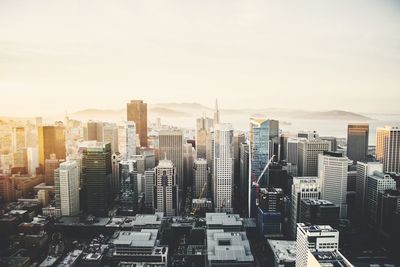 City skyline against sky