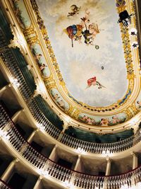 Low angle view of ceiling of building