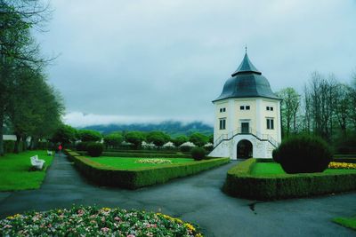 Built structure with trees in background