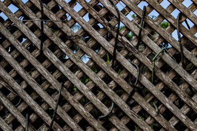 Detail shot of wicker basket