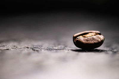 Close-up of ice cream over black background