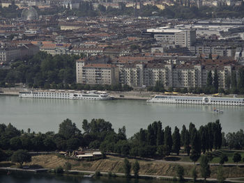 Vienna at the danube river