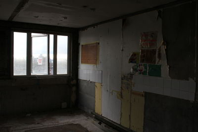 Interior of abandoned home