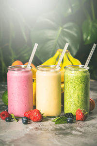 Close-up of drink on table