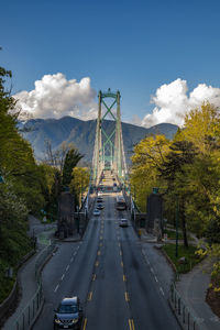 The lions gate bridge is a suspension bridge in vancouver, british columbia.