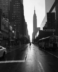 City street at dusk