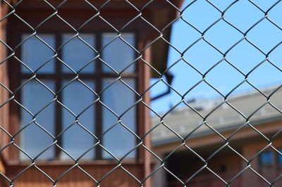 Close-up of chainlink fence