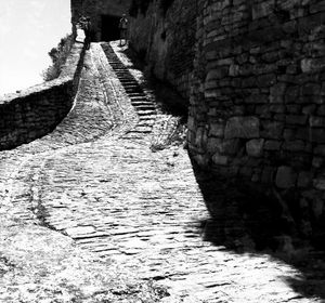 View of narrow alley