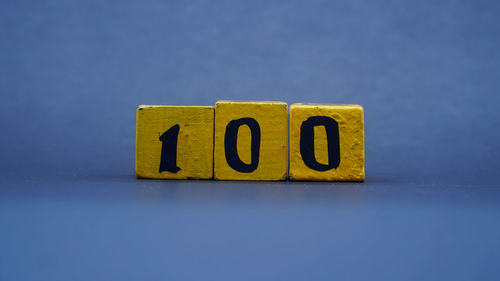 Close-up of toy blocks on table