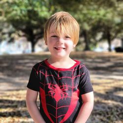 Portrait of my son at the battery downtown charleston sc