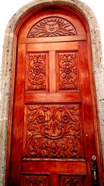 Close-up of wooden door