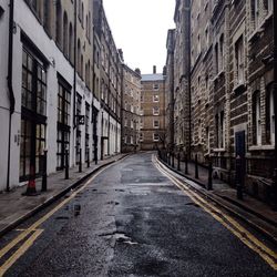 View of empty street